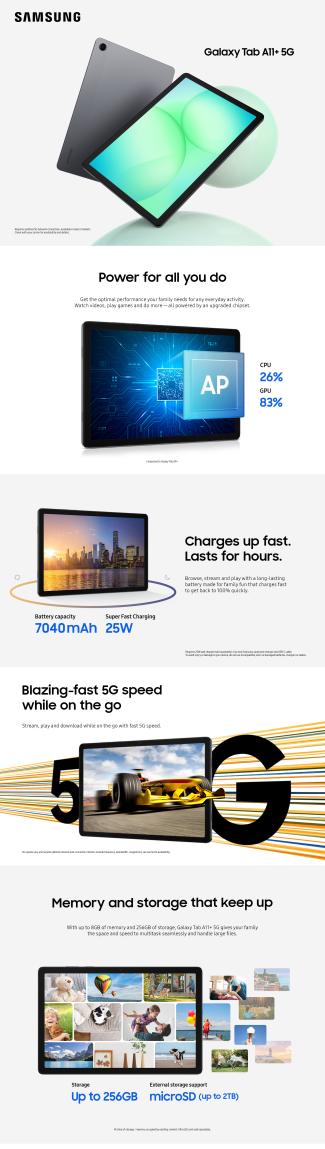 Galaxy Tab A11+ 5G 128GB | Cellcom